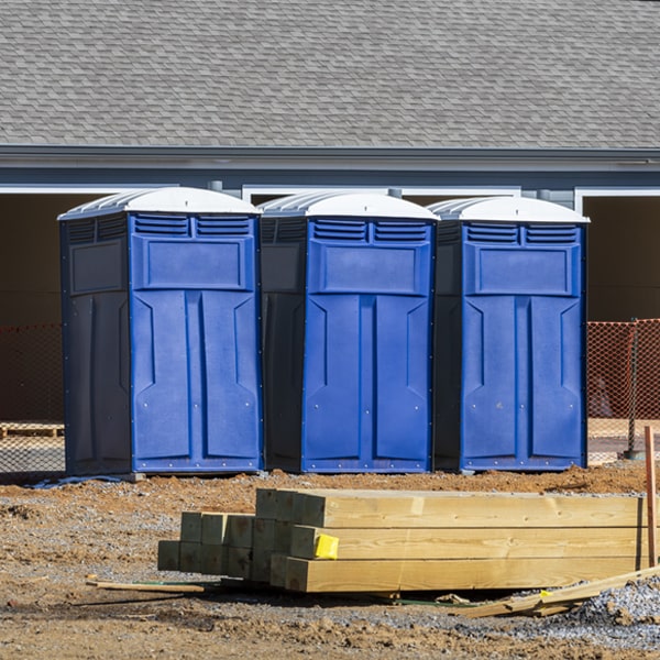 what is the expected delivery and pickup timeframe for the porta potties in Unityville PA